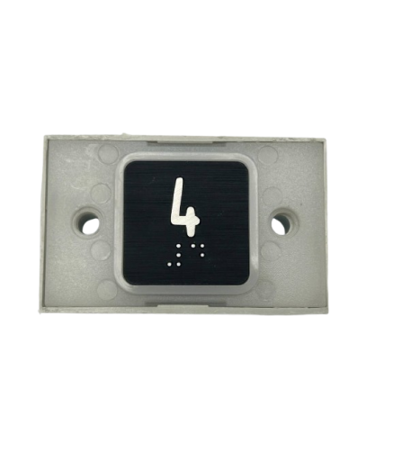 Кнопка 4-го этажа (накладная, с подсветкой)