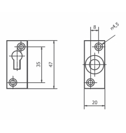 Скрытый доводчик Aditech 18