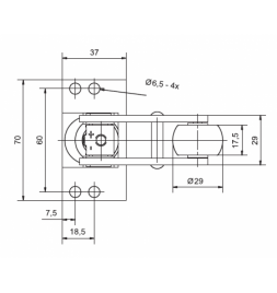Доводчик дверей ліфта Aditech Standard G lF 40N Zn