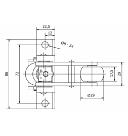 Доводчик дверей лифта Aditech Standard Alu nF 40N o/E