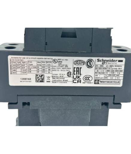 Контактор станции управления лифта 4Р,25A,AC-1 LC1D128B7