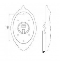 Пост вызова лифта SCHAEFER антик T7E-10 