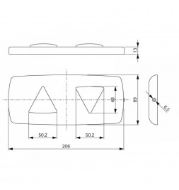 Этажный индикатор положения кабины SCHAEFER Pure13 LIP AH вверх и вниз
