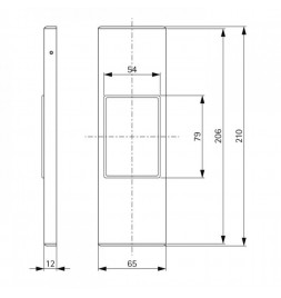 Пост вызова лифта SCHAEFER SlimLine LIP МВ вверх и вниз