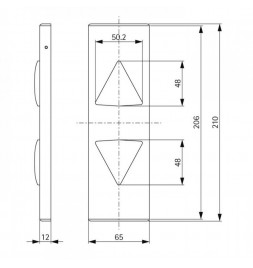 Этажный индикатор положения кабины SCHAEFER SlimLine LIP AV вверх и вниз