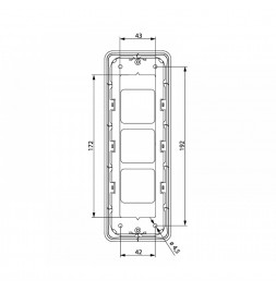 Пост вызова лифта SCHAEFER Aurora BASIC LOP R2K
